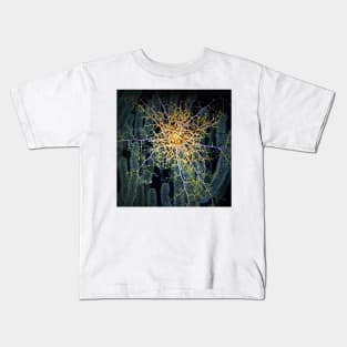 Giant Basket Sea Star on Coral Reef at Night Kids T-Shirt